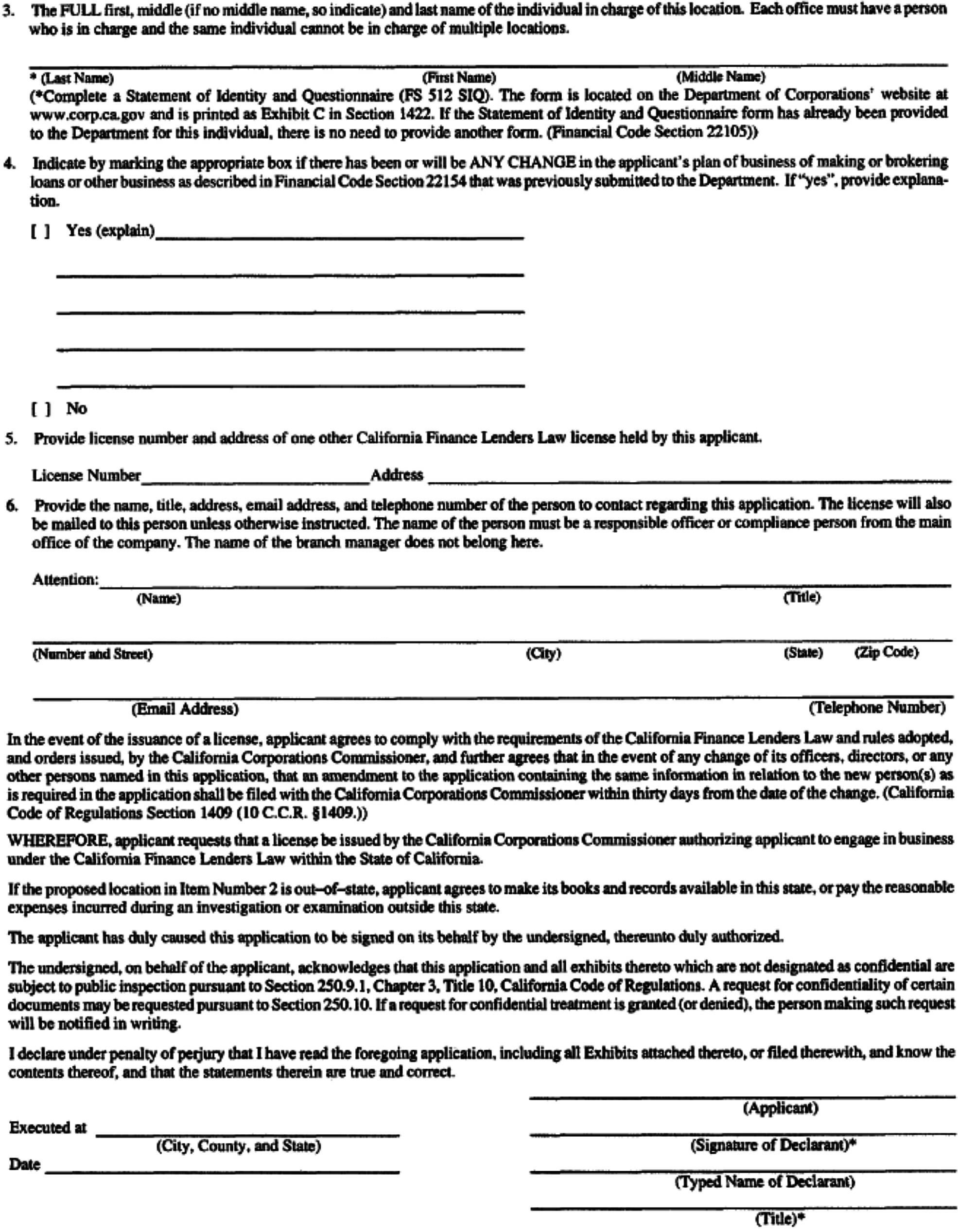 Image 2 within § 1423. Short Form Application for Licensees Seeking Additional Location License; Form.